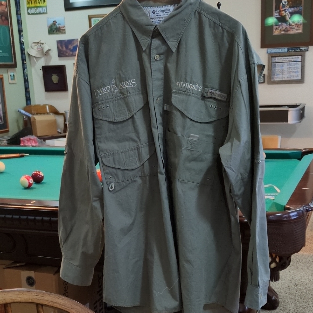 Green Men's Fishing Shirt XL